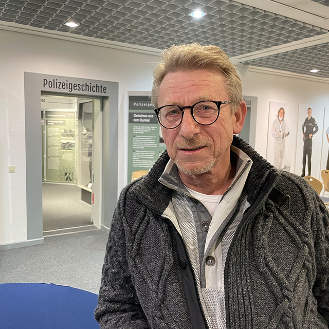 Herr Pflug wurde von der Dortmunder Polizei geehrt.