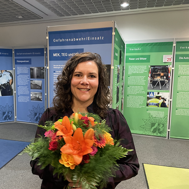 Frau Schippe wurde von der Dortmunder Polizei geehrt.