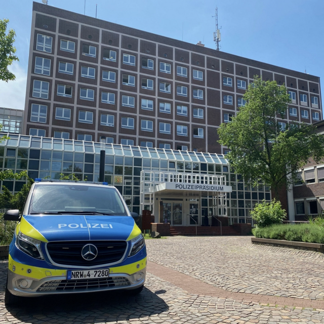Symbolbild: Das Polizeipräsidium der Polizei Dortmund.