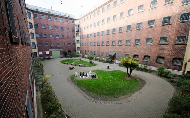 Innenhof der JVA in Dortmund.