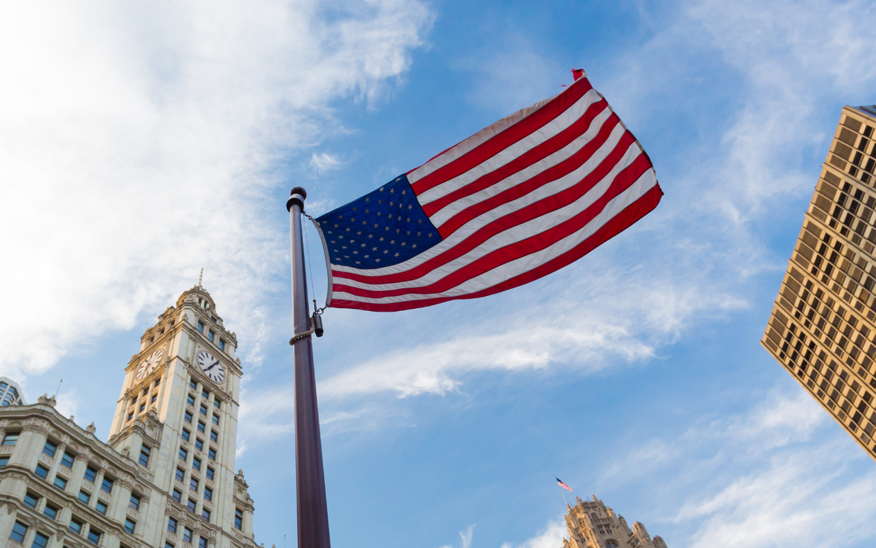 Symbol Bild Amerikanische Flagge