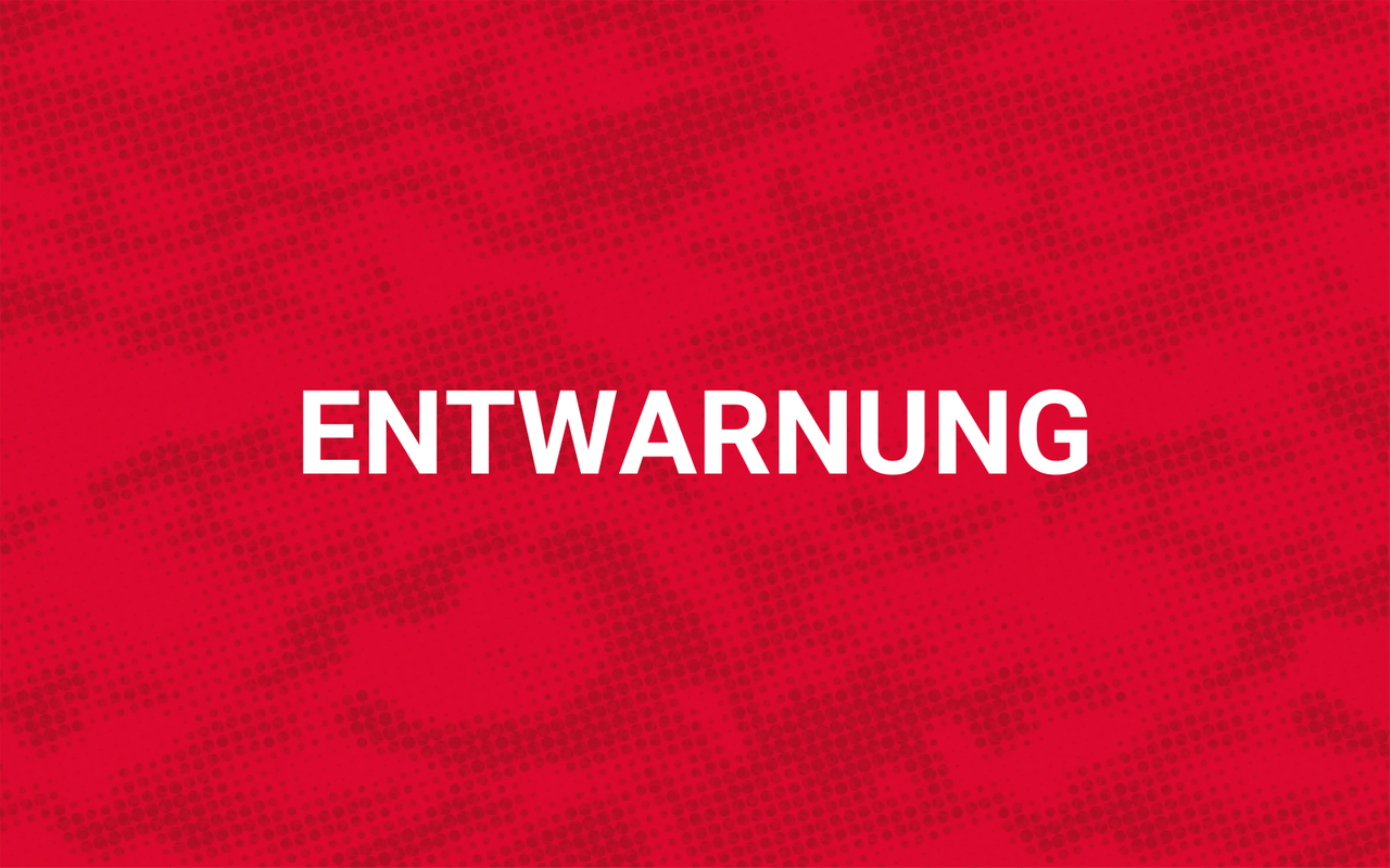 Entwarnung Symbolbild