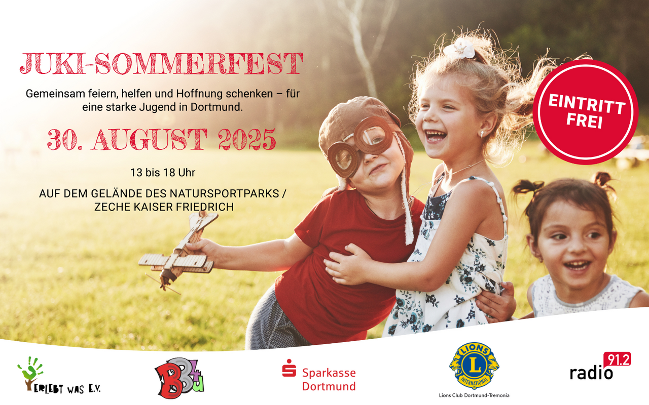 Einladung: JuKi Sommerfest am 30. August 2025 in Dortmund