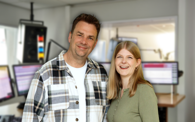 Radio 91.2-Moderatoren Tim Schmutzler und Sharin Leitheiser.