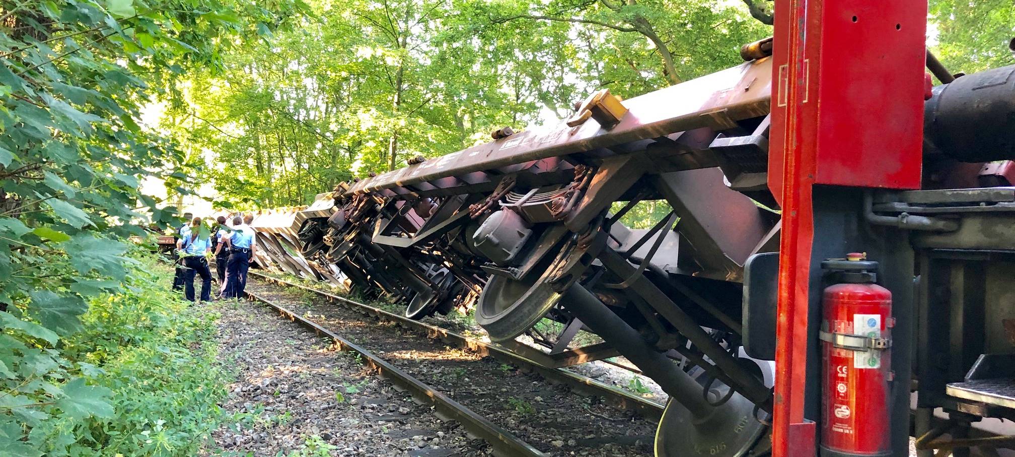 Güterzüge zusammengestoßen