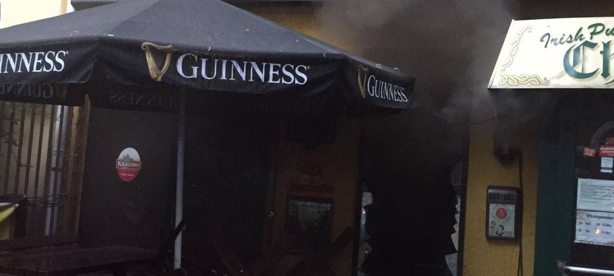 Küchenbrand in Gaststätte