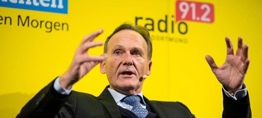 Hans-joachim Watzke beim Schwarzgelben Talk.