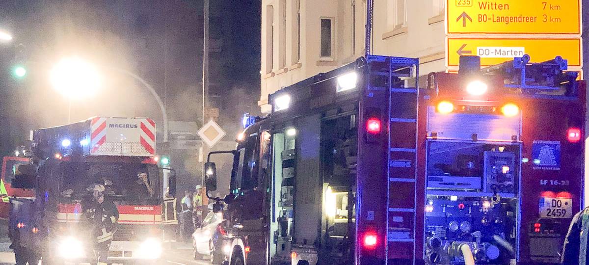 Brand an der Provinzialstraße.