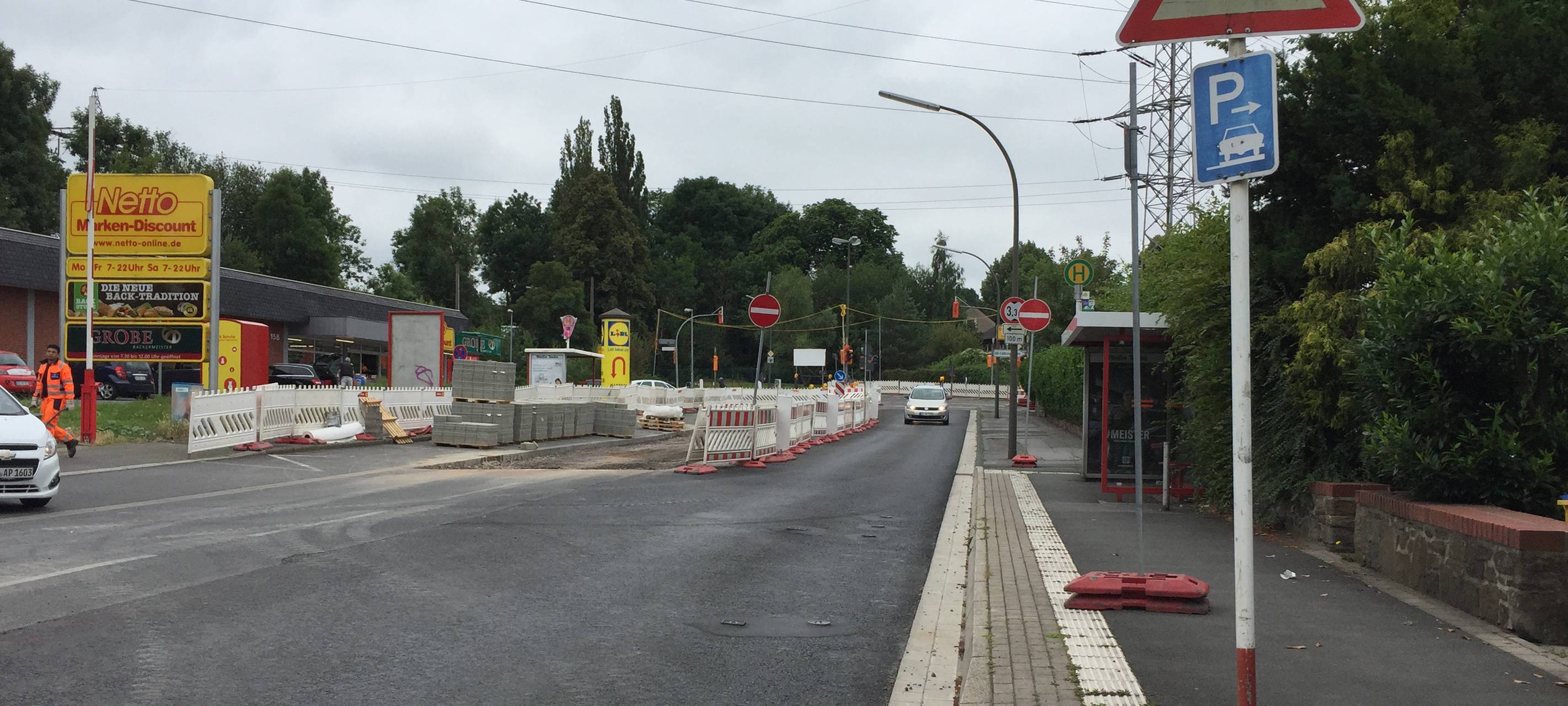 Baustelle an der Hagener Straße.