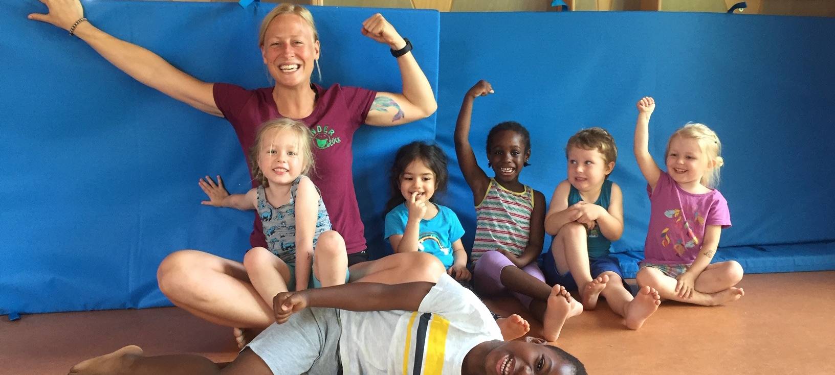 Kinder beim Kitaletics-Programm