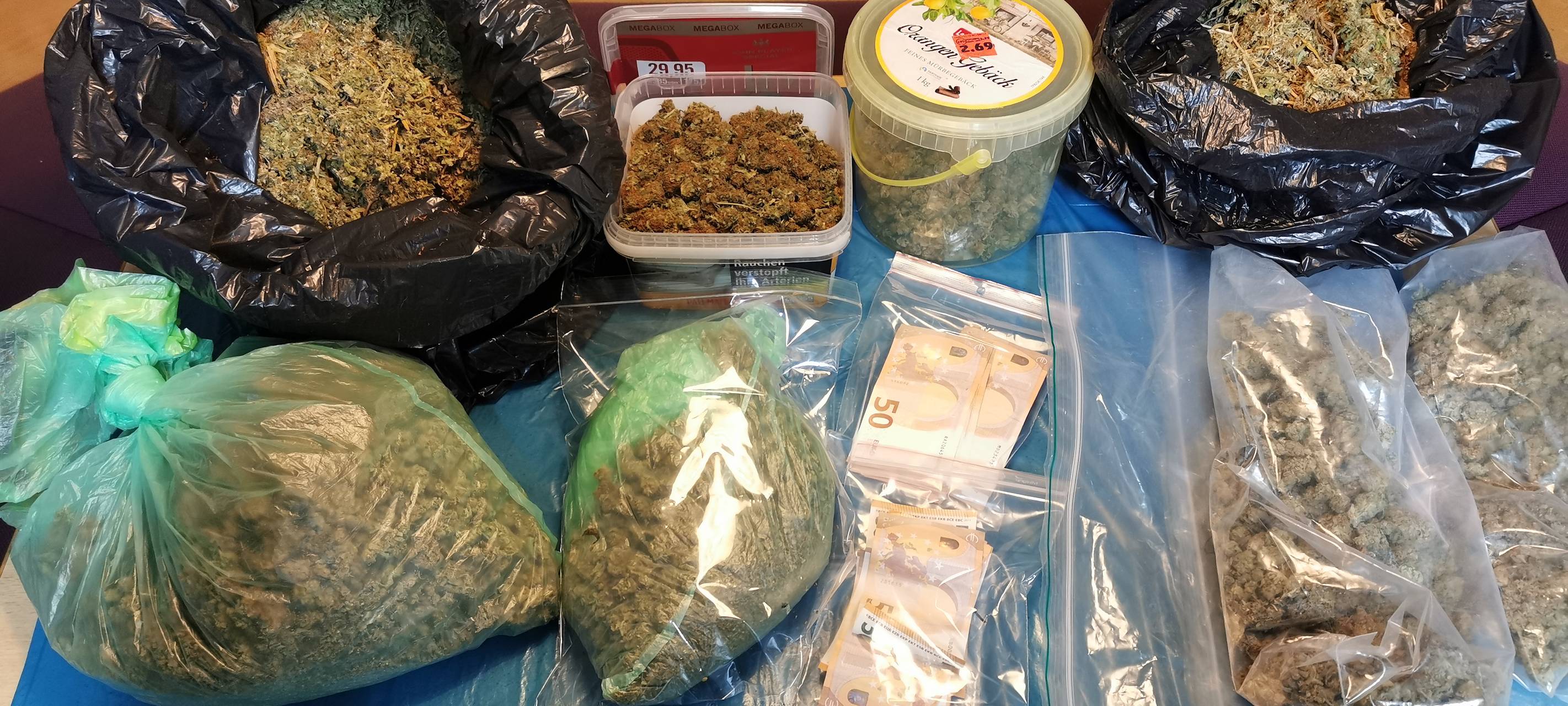 Sichergestellte Drogen