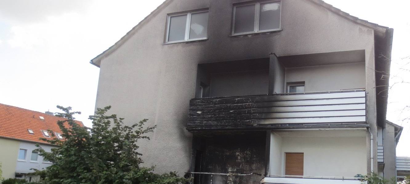 Balkonbrand in Eving: Brandstiftung