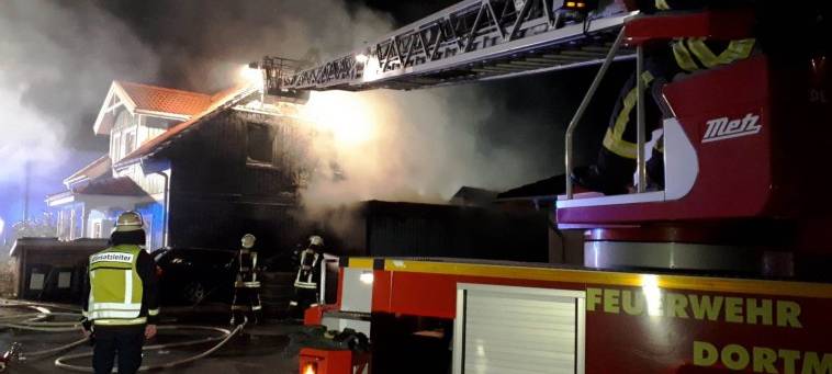 Einfamilienhaus in Mengede nach Brand unbewohnbar