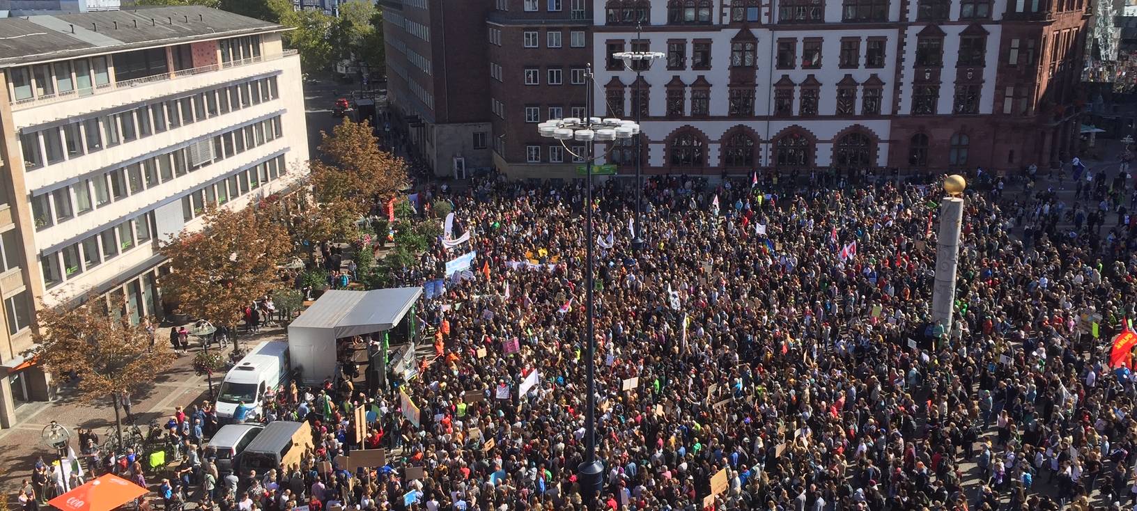 Klimademo in der City