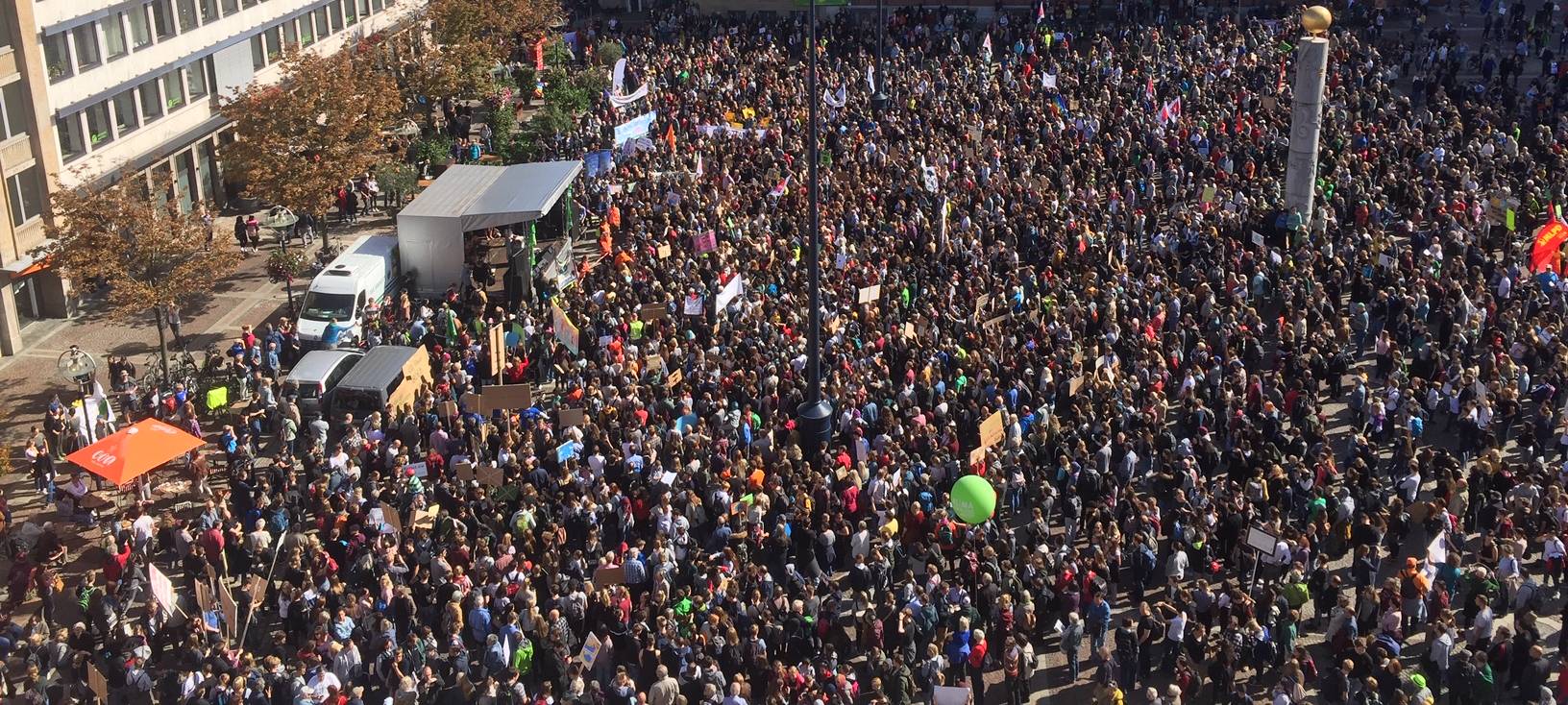 Klimademo in der City