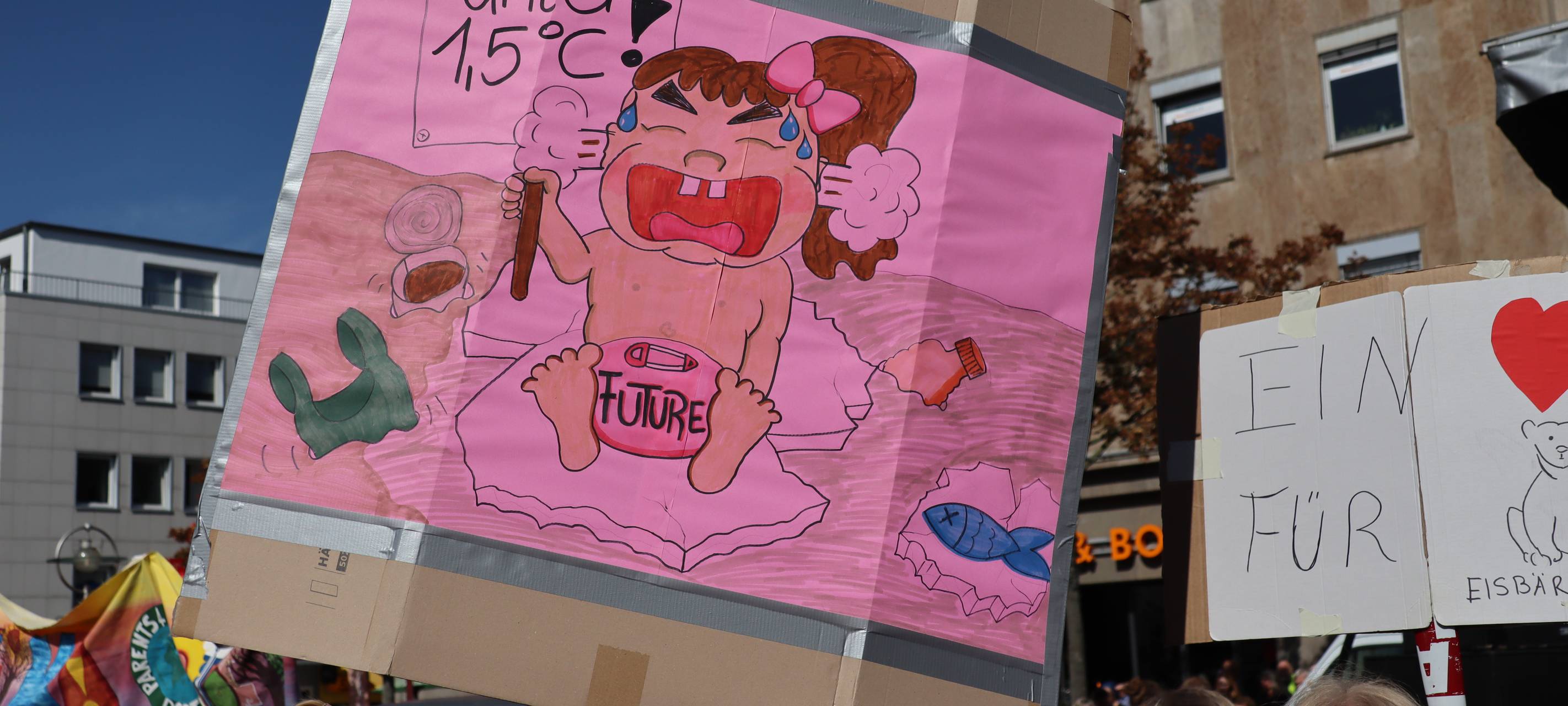 Klimademo in der City