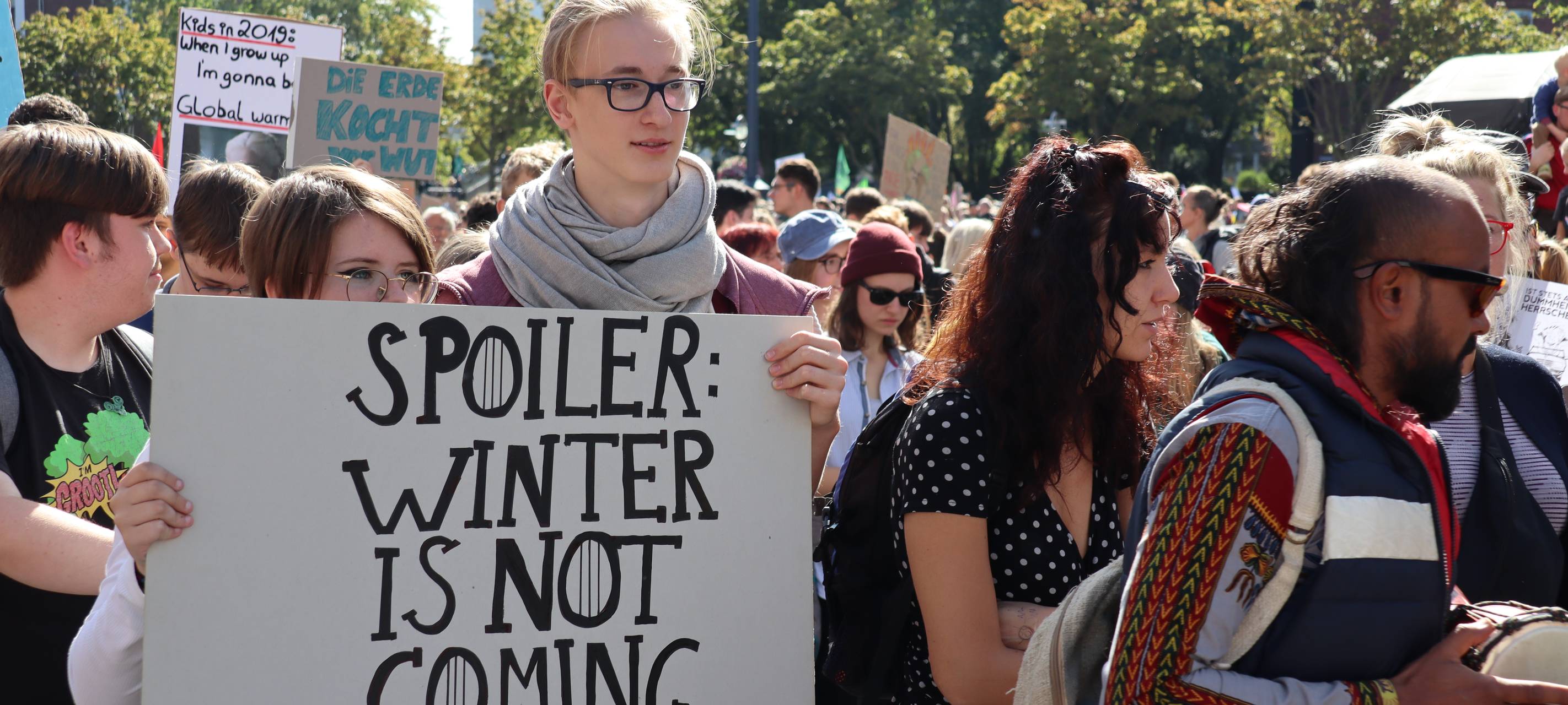 Klimademo in der City