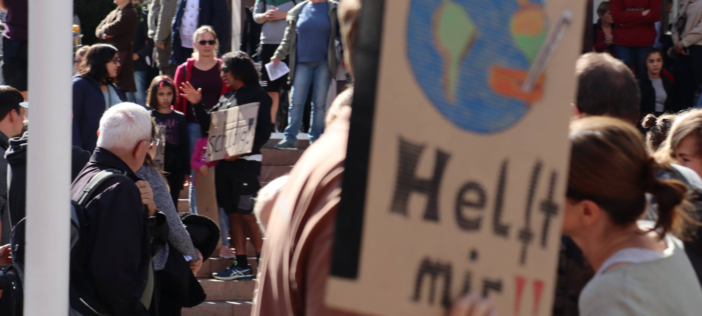 Klimademo in der City