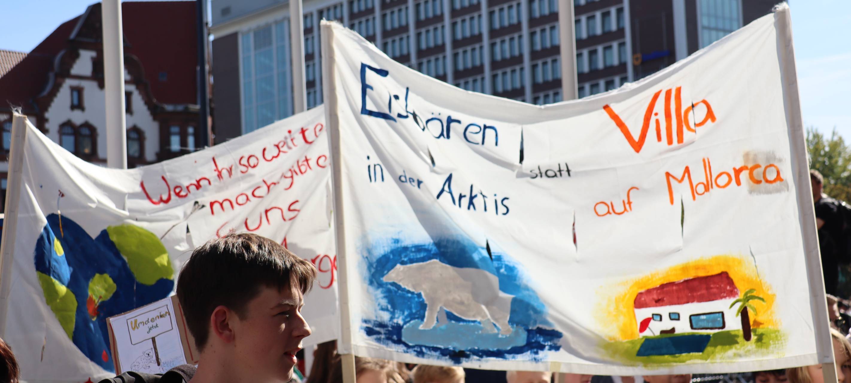 Klimademo in der City