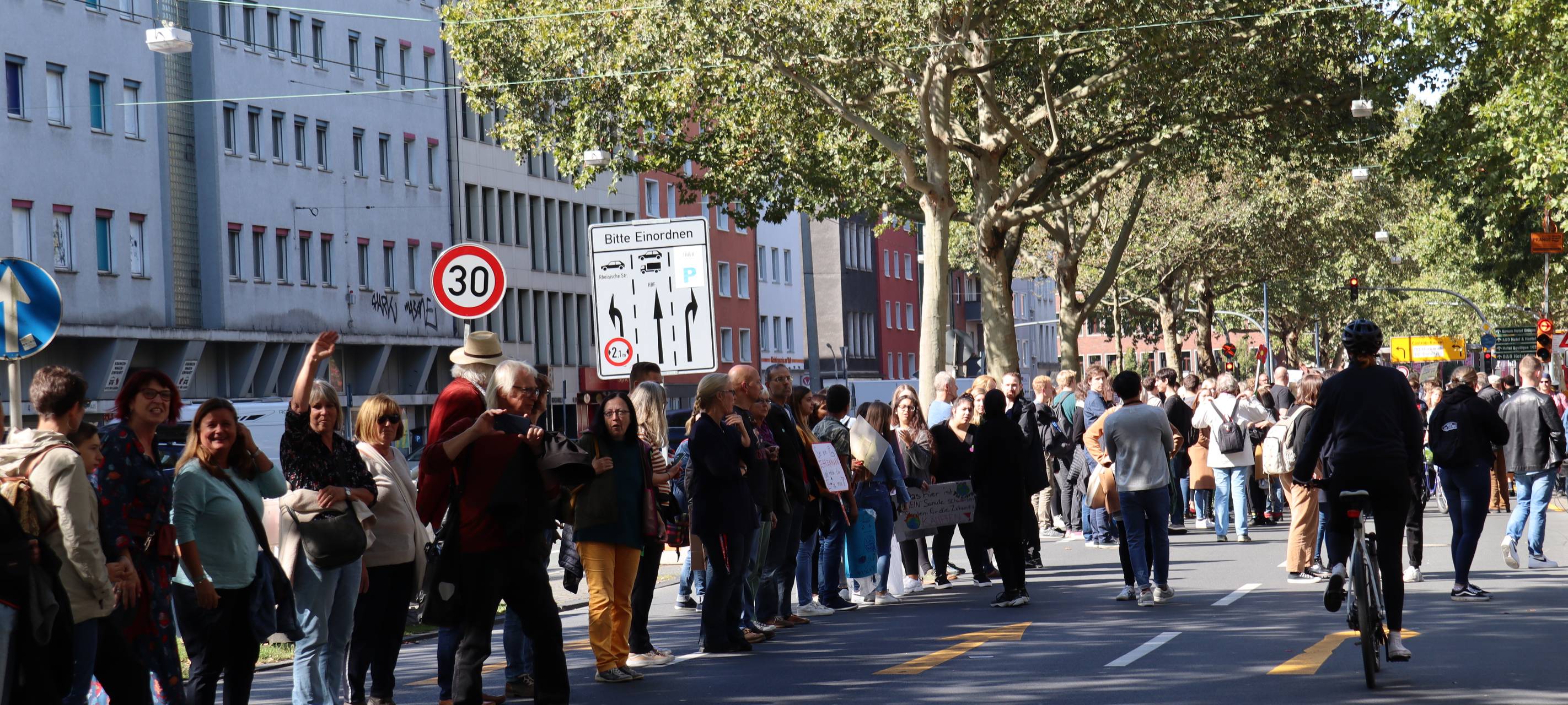 Klimademo in der City