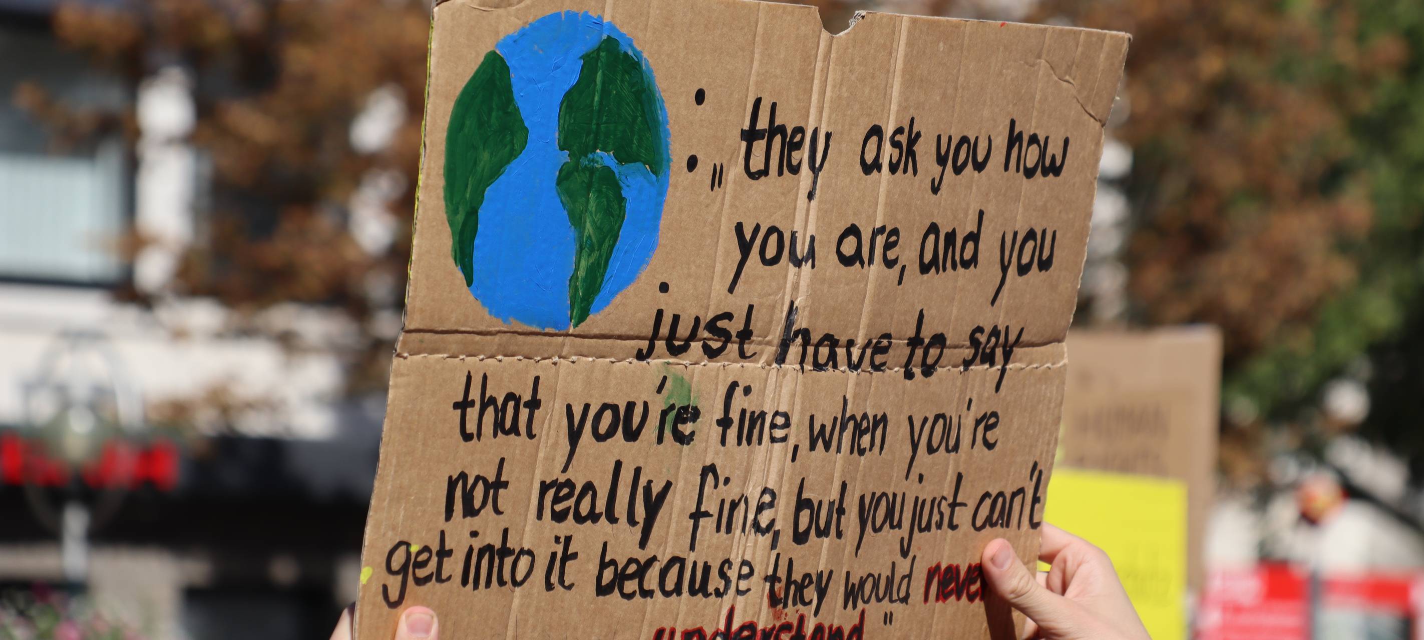 Klimademo in der City