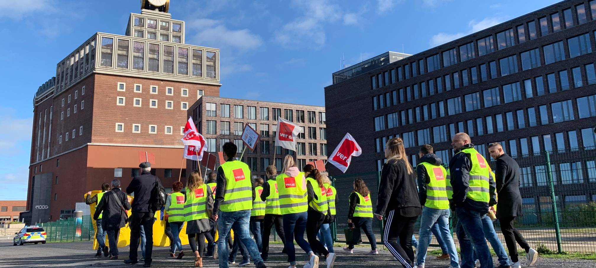 Warnstreik der Postbank-Mitarbeiter am 2. Oktober 2019.