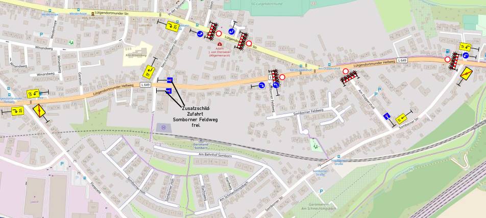 Straßensperrungen in Lütgendortmund