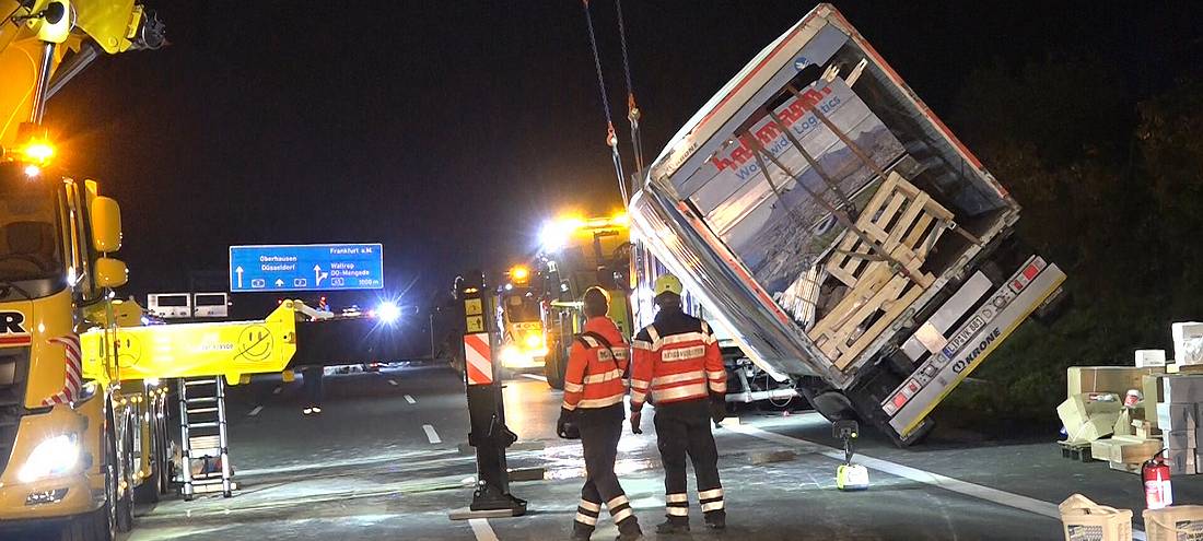 Schwerer Unfall auf der A2