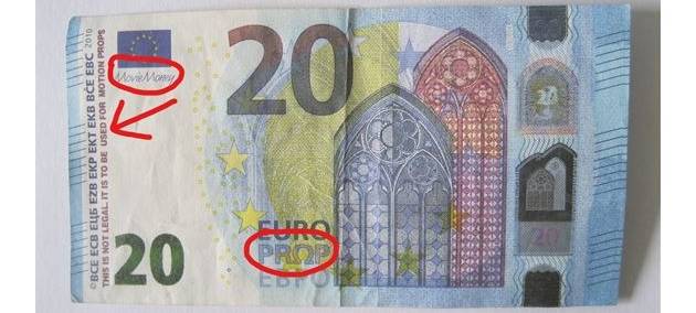 Wie im Film - Movie-Money als Falschgeld im Umlauf