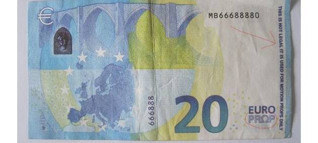 Wie im Film - Movie-Money als Falschgeld im Umlauf