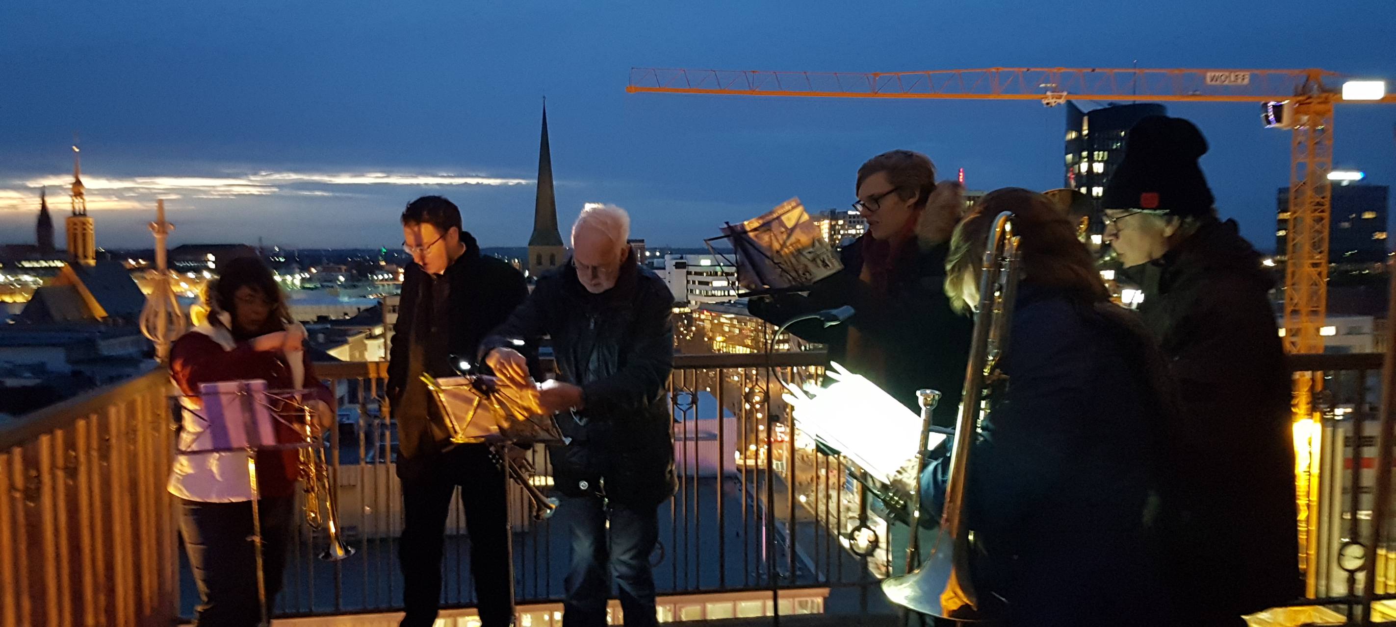 Die Turmbläser auf der Reinoldikirche