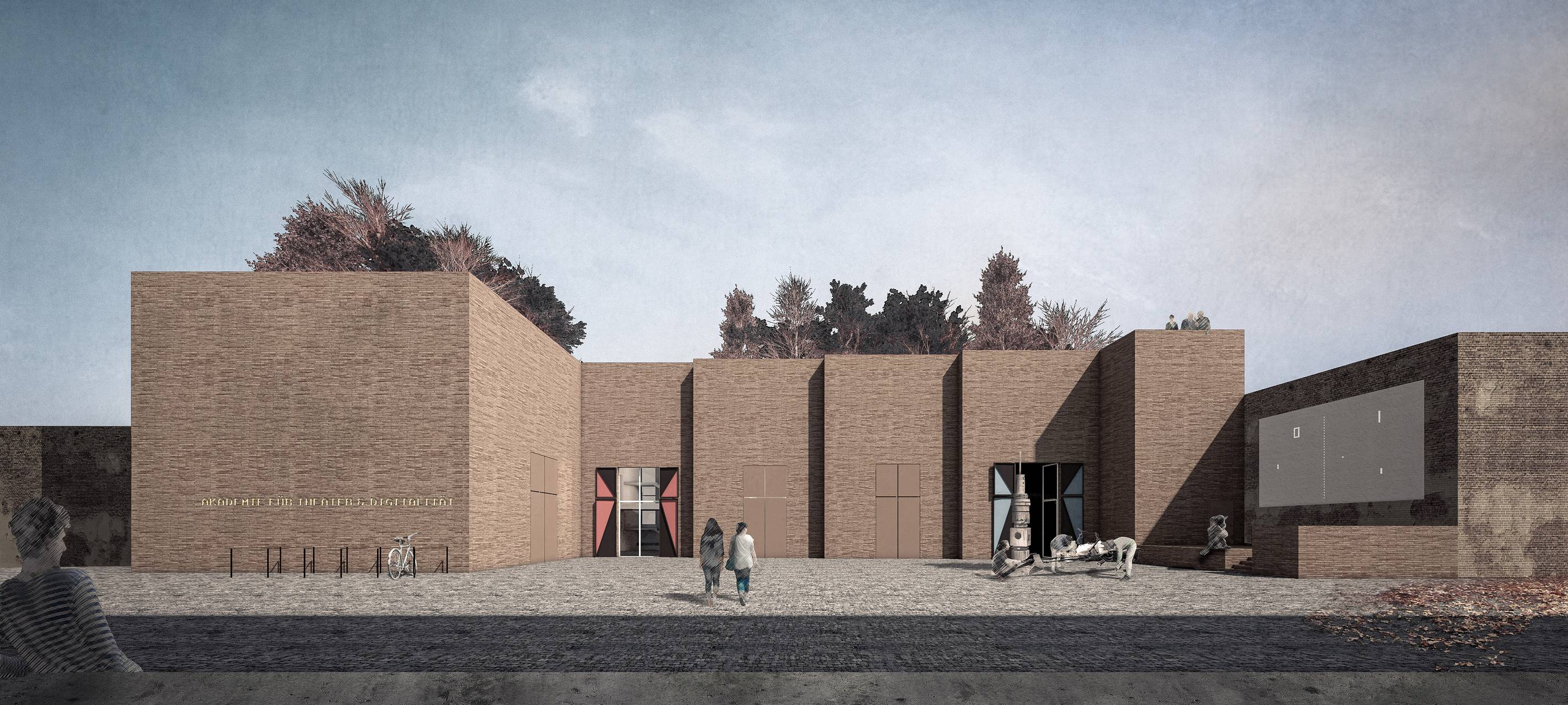 Abrissarbeiten schaffen Platz für neue Theater-Akademie