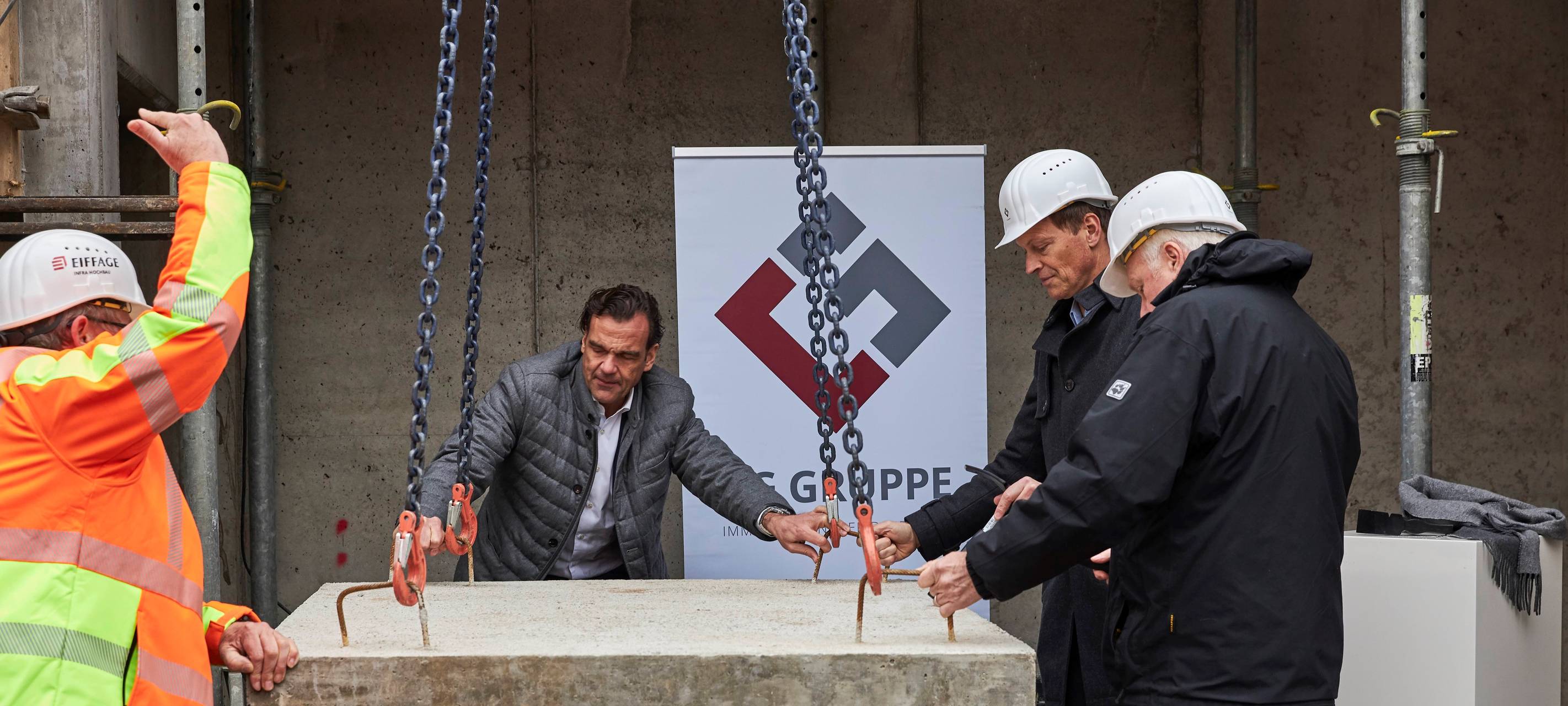 Grundsteinlegung des Wohnkomplex "Südtribüne"