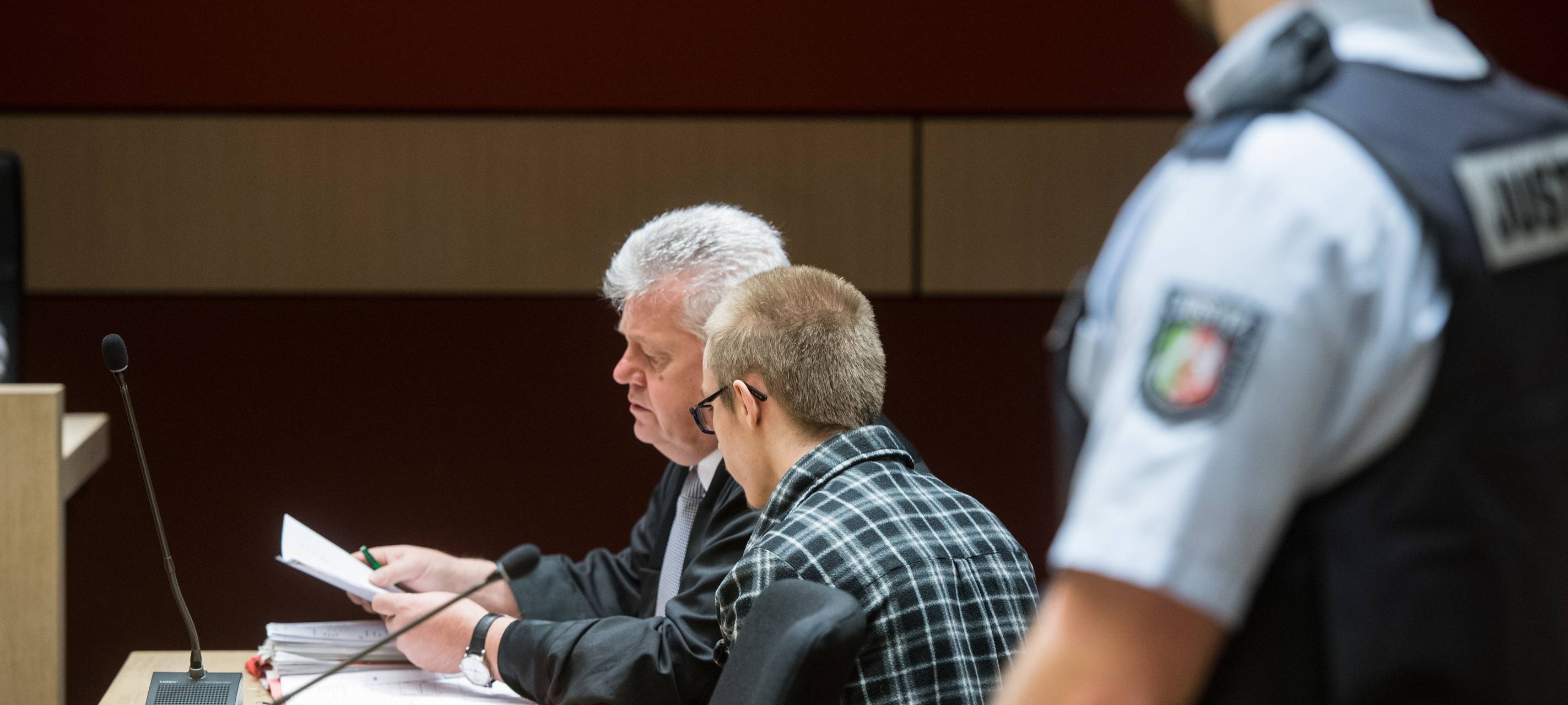 Marcel H. im Gerichtssaal.