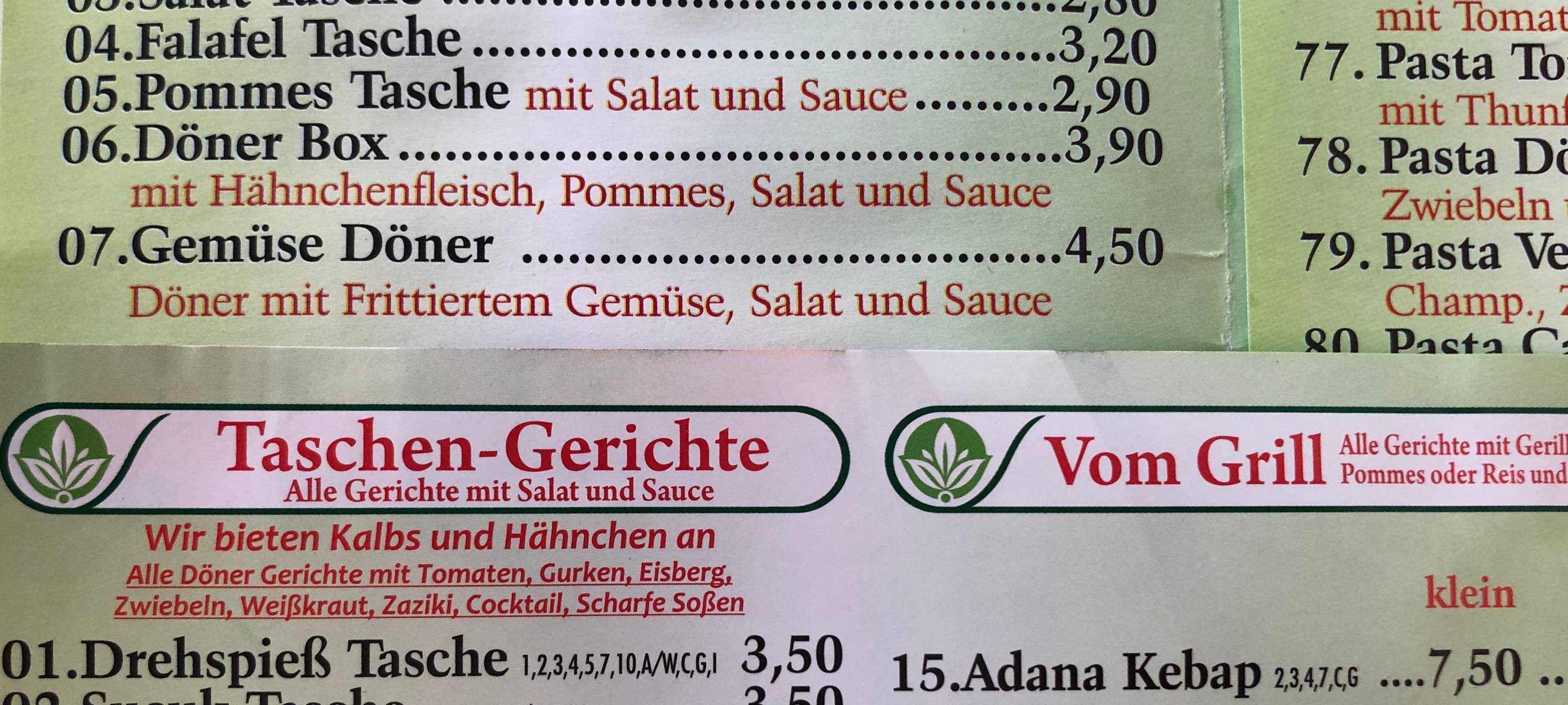 Aus "Döner" wird "Drehspieß-Tasche"