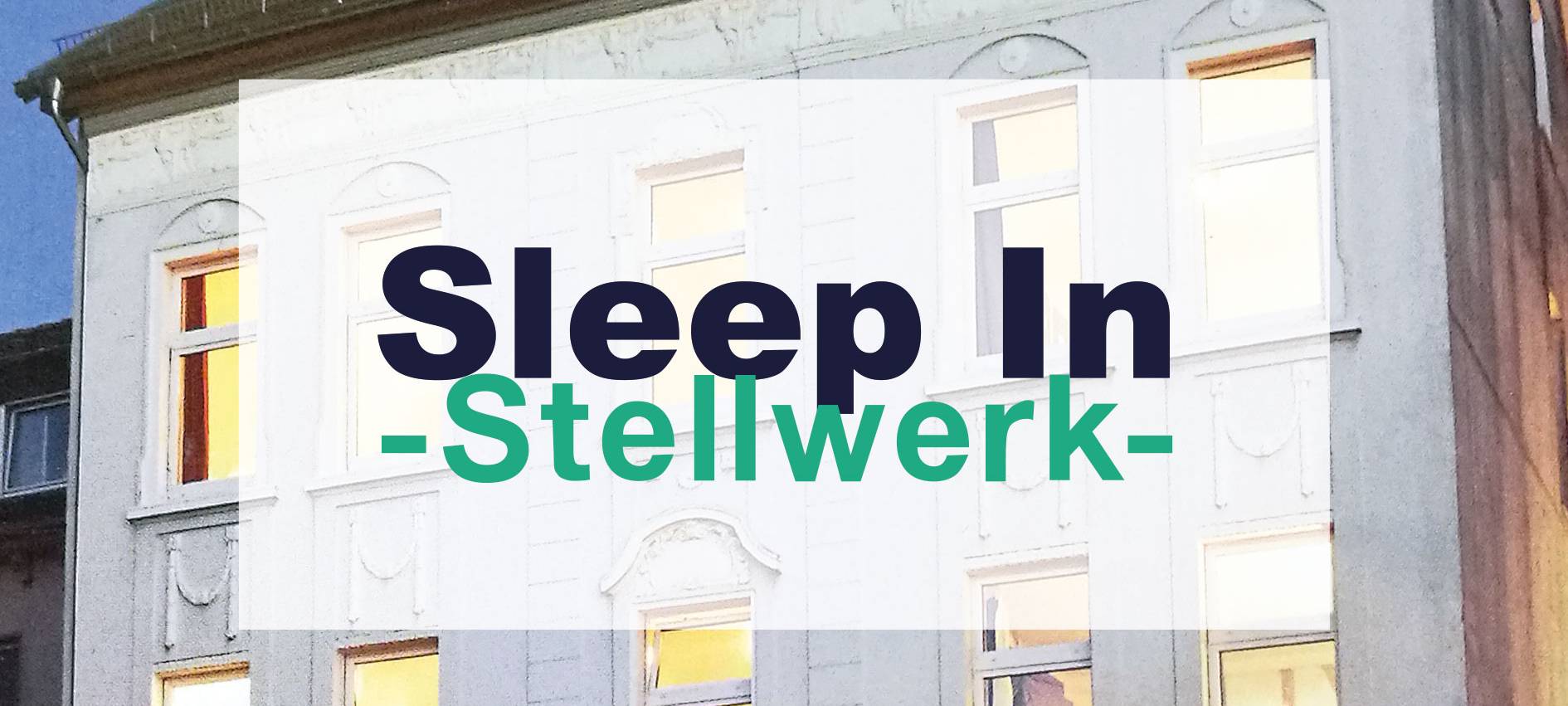 Dortmunder Spendenmarathon 2020: Sleep In - Stellwerk