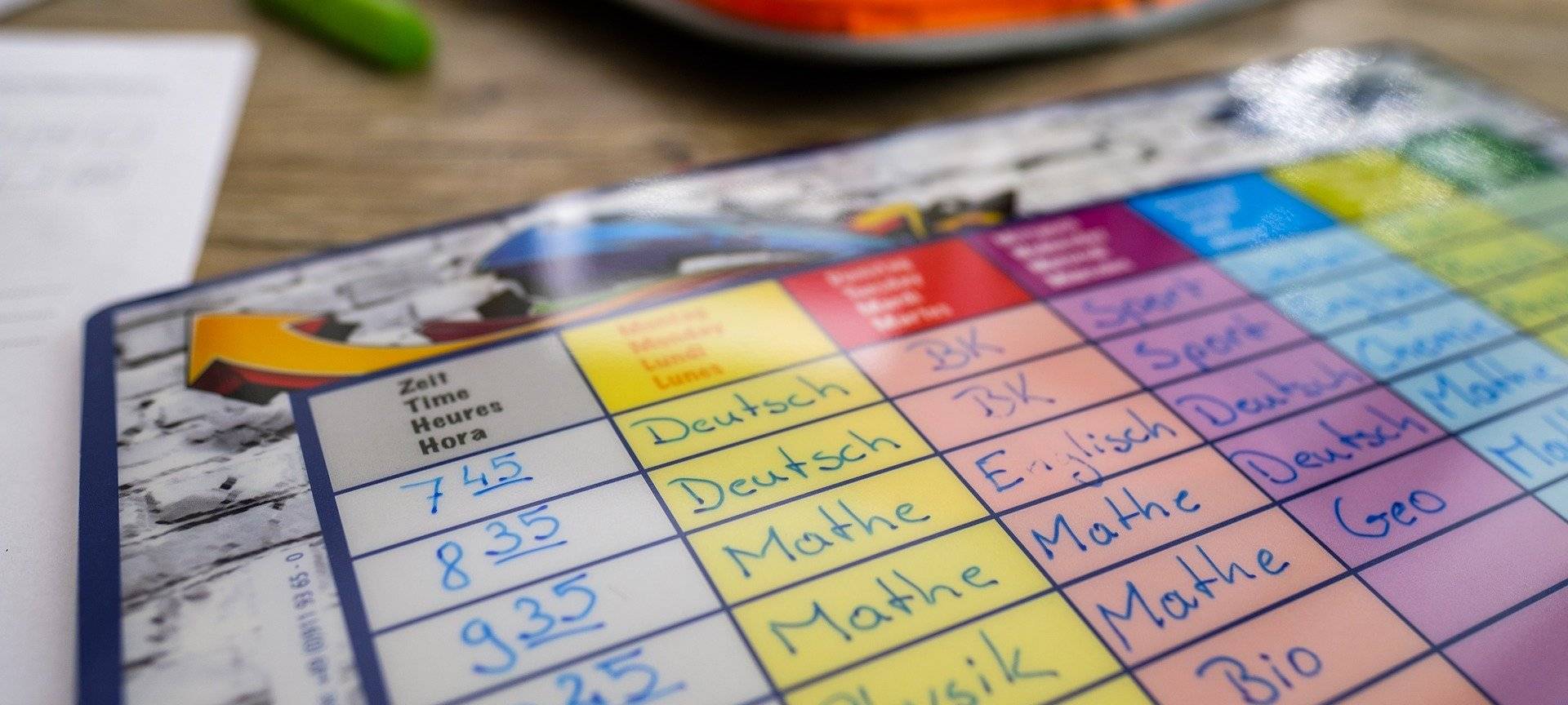 Stundenplan Symbolbild