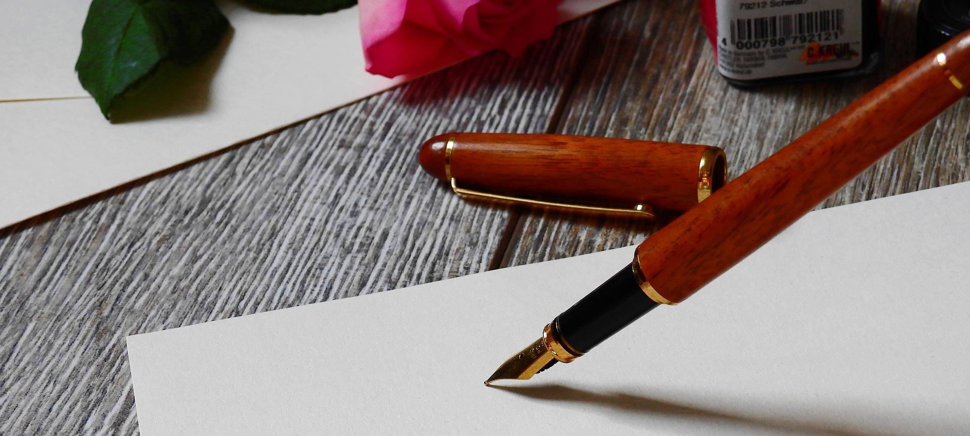 Symbolbild: Brief schreiben