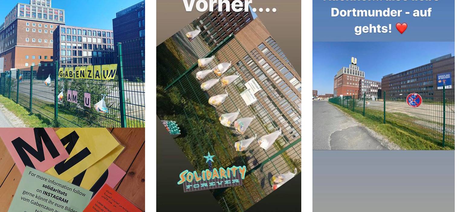 Fotos vom Gabenzaun am U-Turm Dortmund.