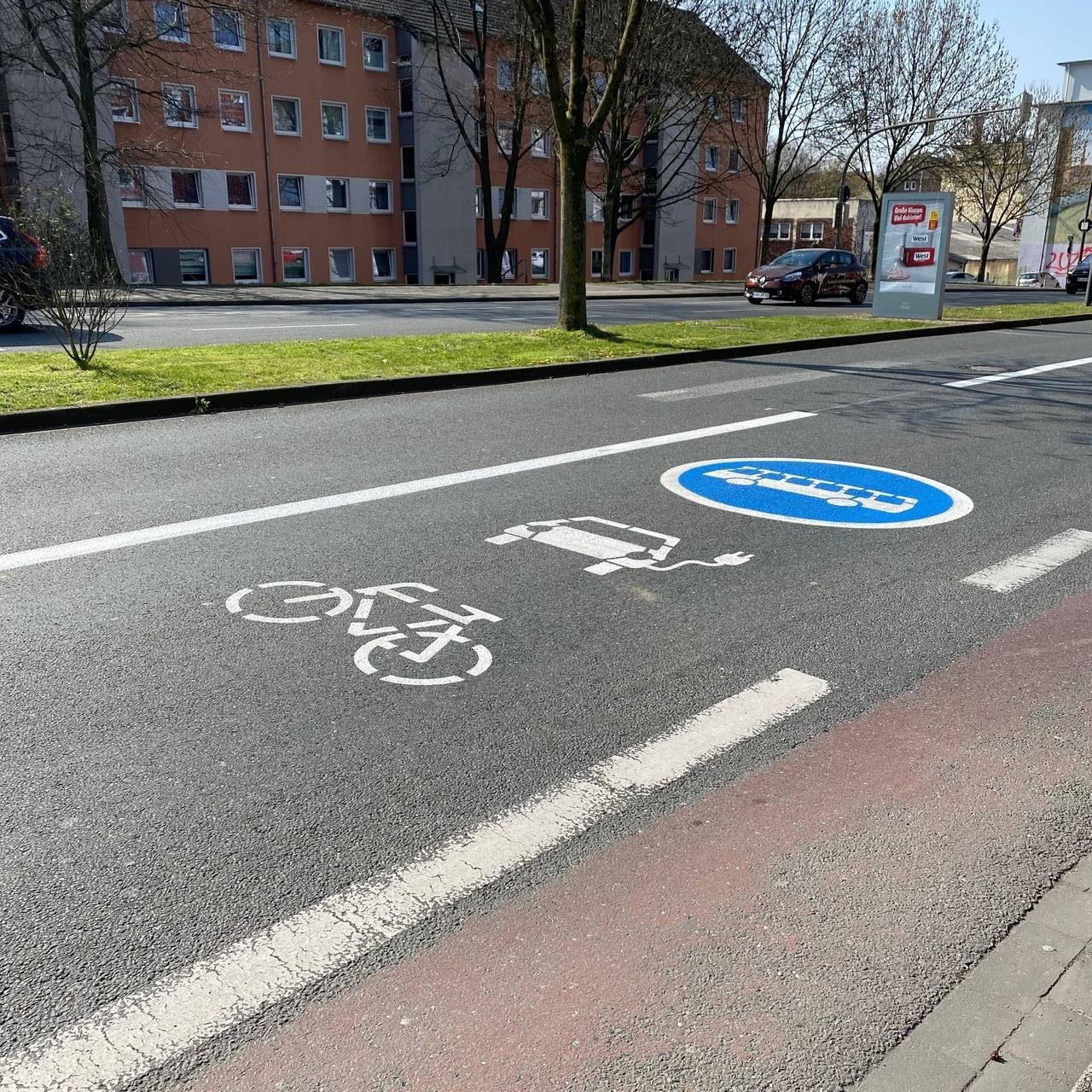 Umweltspur auf der Brackeler Straße