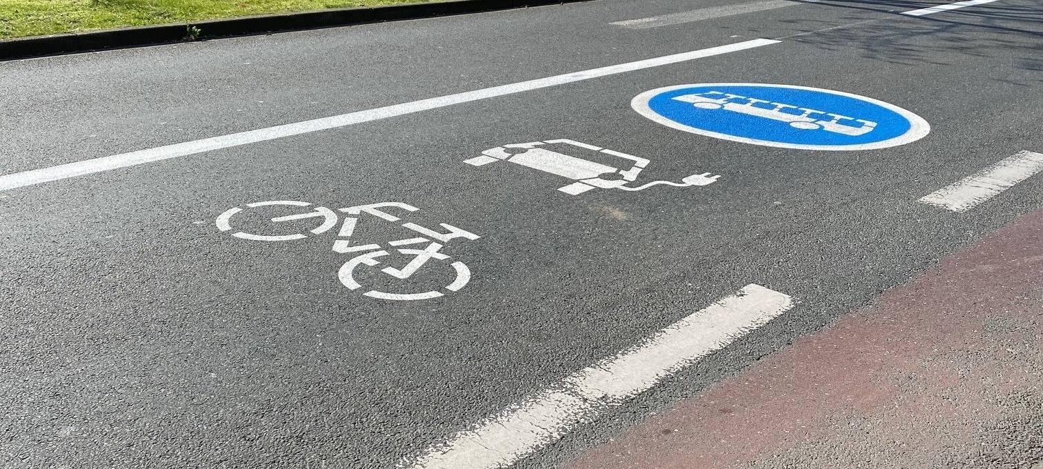 Umweltspur auf der Brackeler Straße