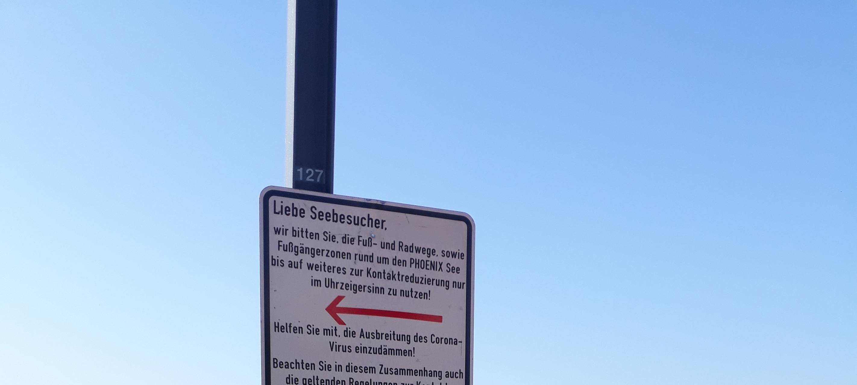 PHOENIX See mit der neuen Beschilderung