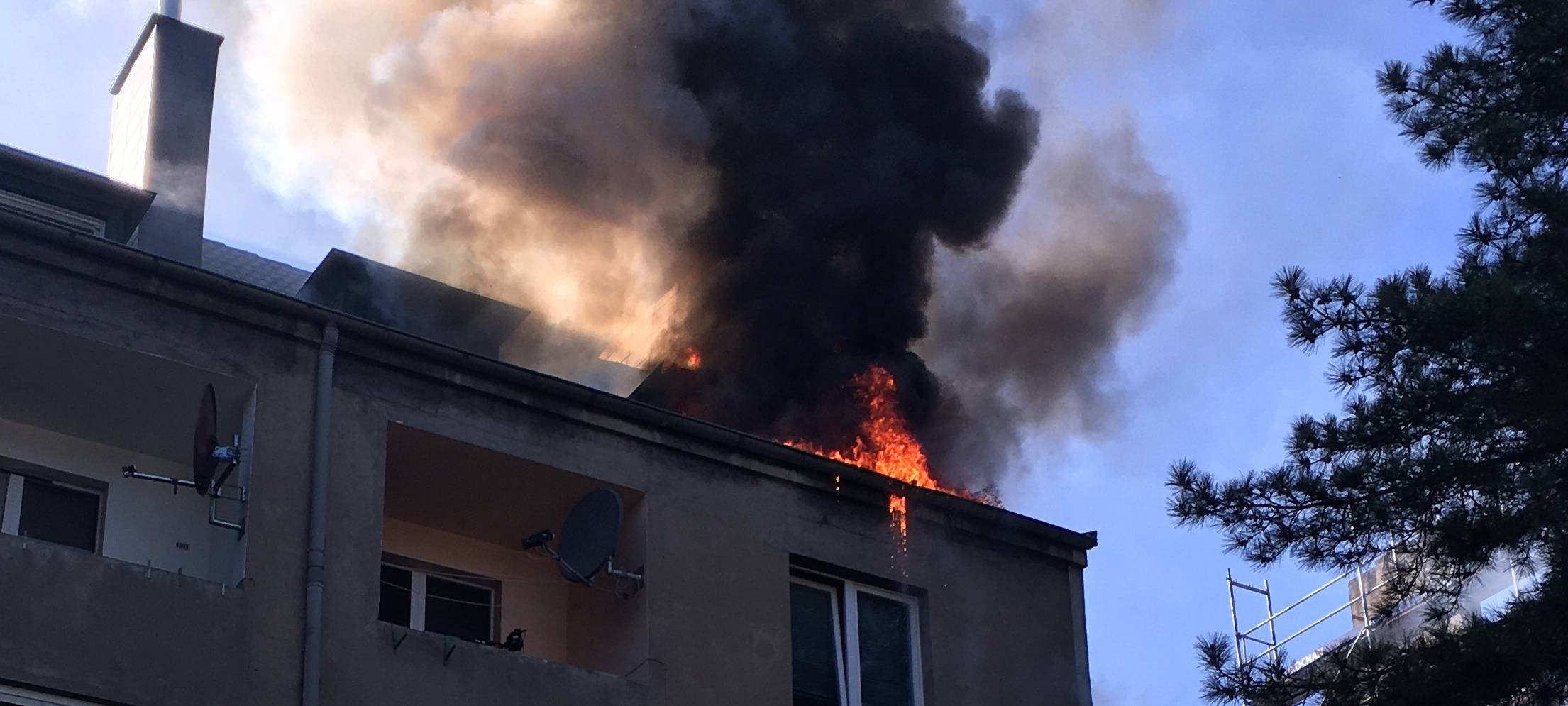 Dachgeschossbrand in der Nordstraße.