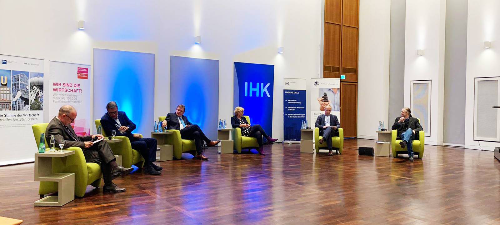 Podiumsdiskussion der IHK Dortmund: Oberbürgermeister Kandidaten 2020