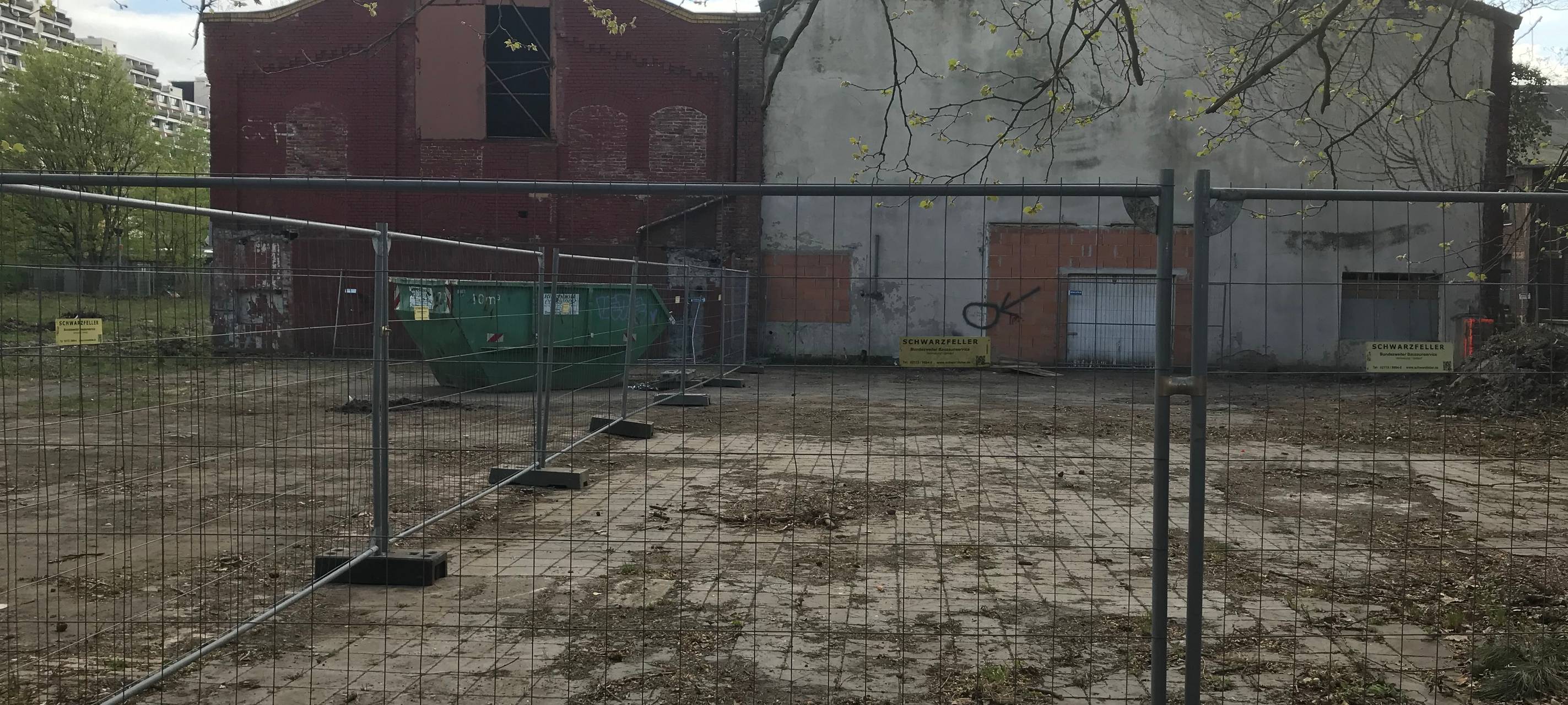 Abbrucharbeiten in der alten Waschkaue in Dortmund Dorstfeld.