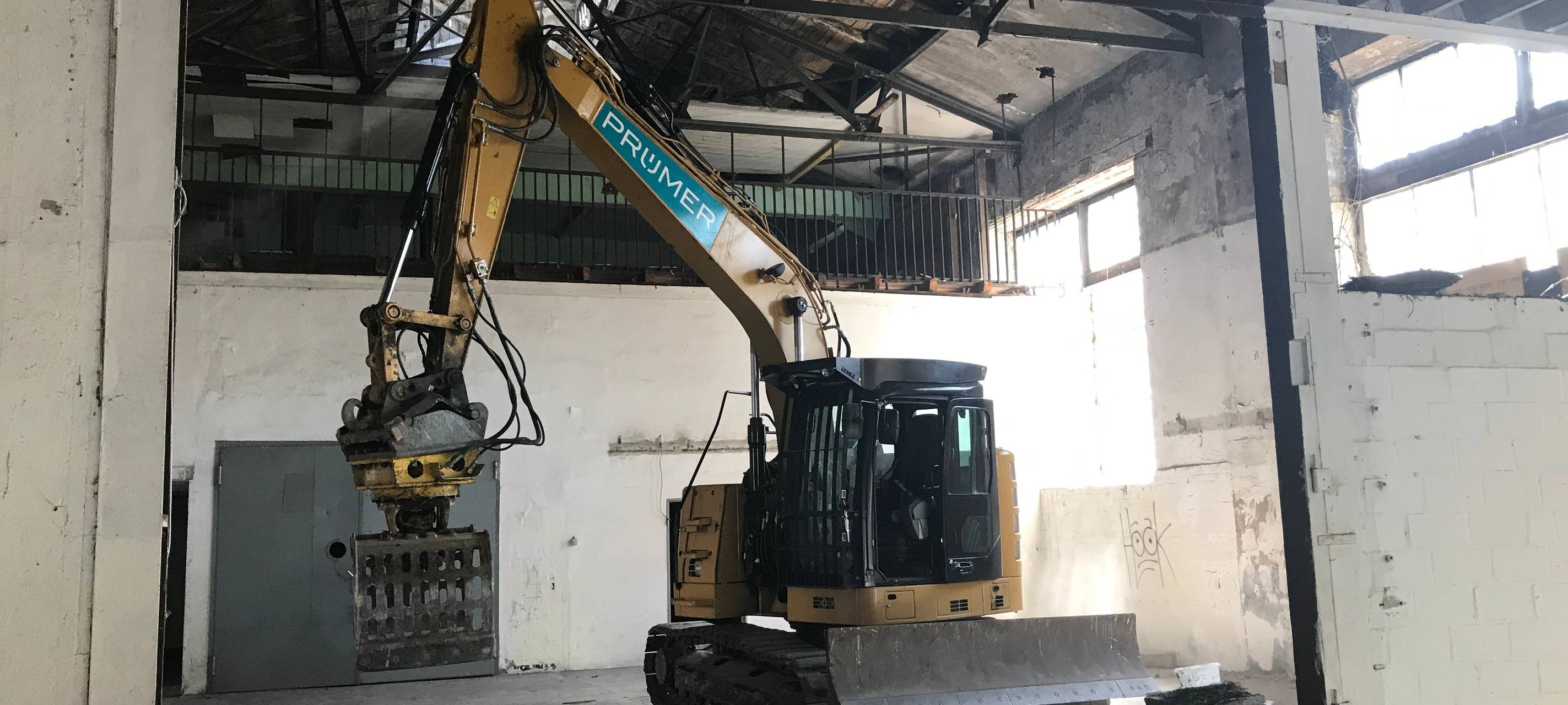 Abbrucharbeiten im Bürgerhaus Dorstfeld.