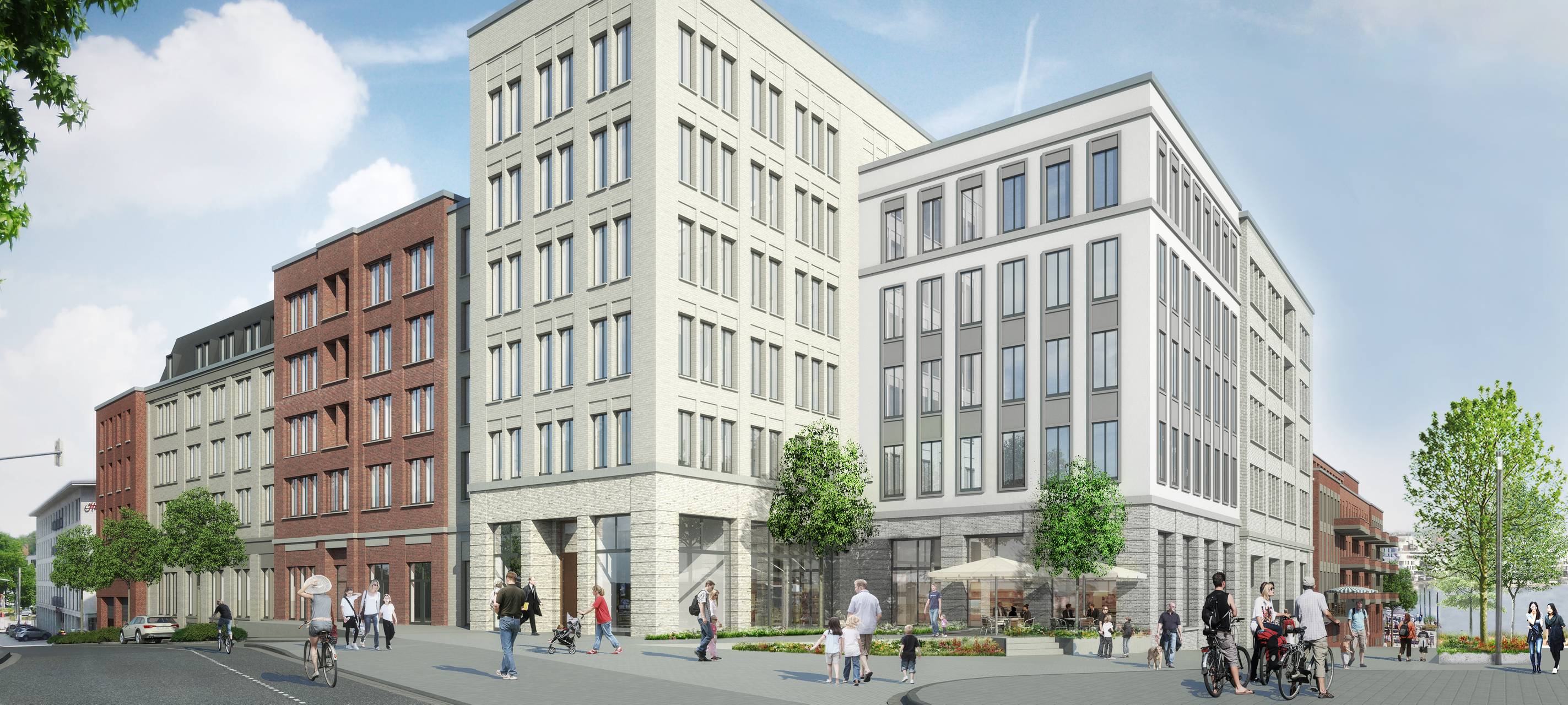 Wohnkomplex mit Markthalle im neuen Stiftsforum