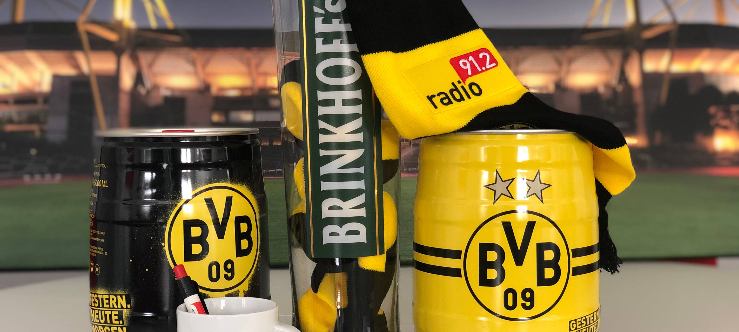 Wir verlosen das Radio 91.2 - Fußball-Fanpaket