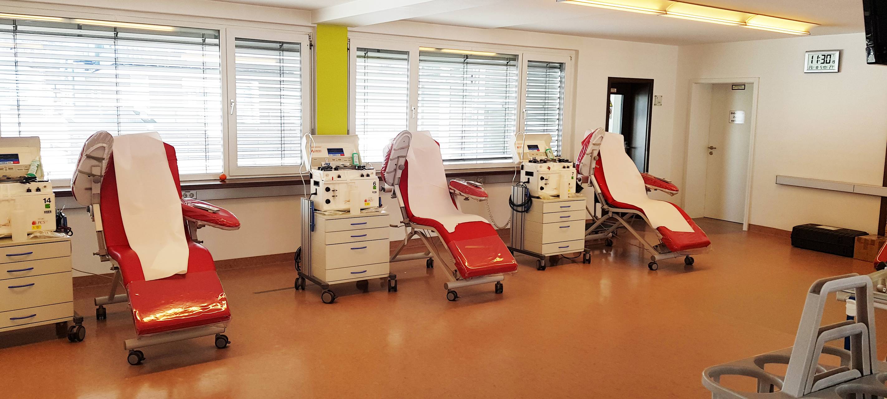 Plasmaentnahmestelle bei Plasma Service in der Dortmunder Kampstraße