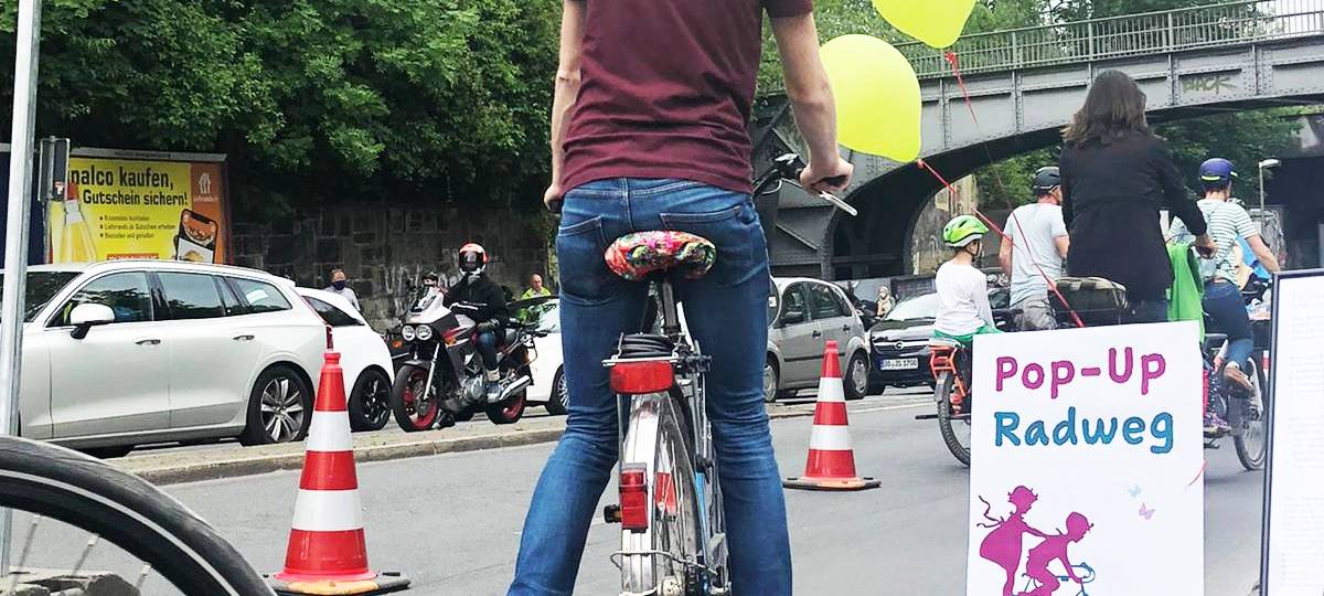Pop-Up-Radweg in Dortmund